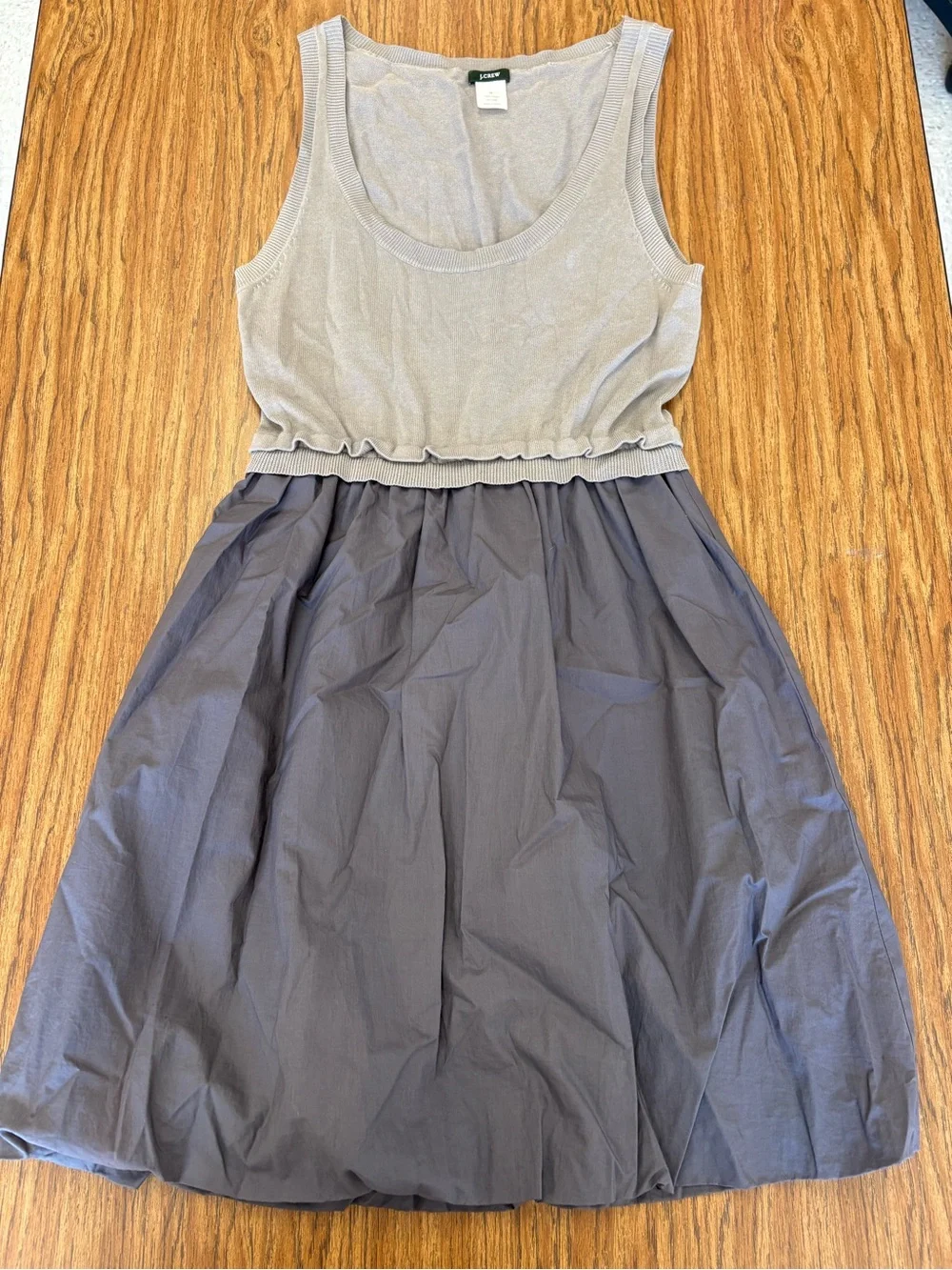 J. Crew Gray Knit Top Dress